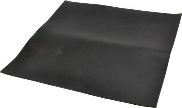 Made in USA - 12" Long, 12" Wide, Nylon-Reinforced Neoprene Rubber Foam Sheet - 65 to 75 Durometer, Black, -40 to 220°F, 1,100 psi Tensile Strength, Stock Length - Apex Tool & Supply