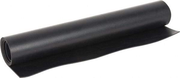Made in USA - 24" Long, 12" Wide, Nylon-Reinforced Neoprene Rubber Foam Sheet - 65 to 75 Durometer, Black, -40 to 220°F, 1,100 psi Tensile Strength, Stock Length - Apex Tool & Supply