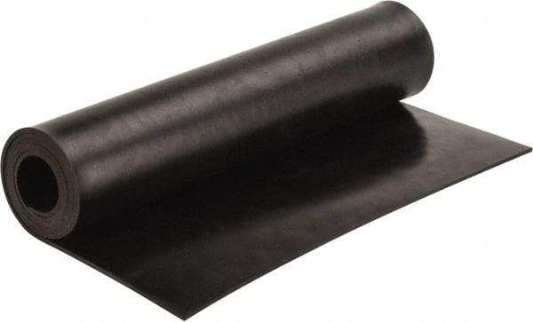 Made in USA - 36" Long, 12" Wide, Neoprene Spring Blend Rubber Foam Sheet - 65 to 75 Durometer, Black, -20 to 170°F, 1,000 psi Tensile Strength, Stock Length - Apex Tool & Supply