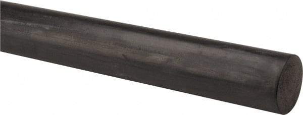 Made in USA - 1-1/2 Inch Diameter x 36 Inch Long, Neoprene Spring Blend Rubber Rod - 1,200 psi Tensile Strength, 70 to 80 Shore A Durometer, -30 to 200°F - Apex Tool & Supply