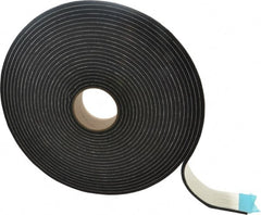 Made in USA - 45' x 2" x 1/4" Black PVC Foam Roll - Apex Tool & Supply