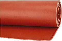 Made in USA - 36" Wide, Fiberglass-Reinforced Silicone Rubber Foam Sheet - 65 to 75 Durometer, Red, -65 to 400°F, Cut-to-Length - Apex Tool & Supply