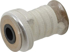 Made in USA - 1/2" x 5.1' Spool Length, PTFE/Sanitary Compression Packing - 1,000 Max psi, 500° F Max, White - Apex Tool & Supply