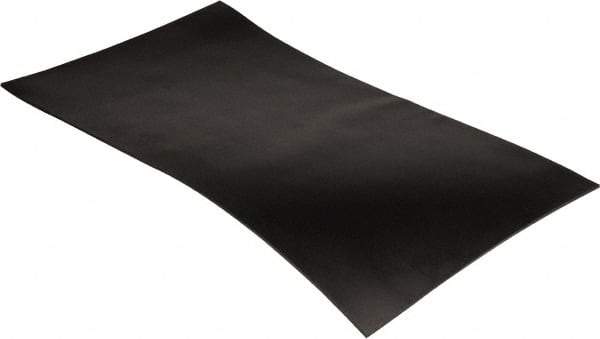 Made in USA - 24" Long, 12" Wide, EPDM Rubber Foam Sheet - 50 to 60 Durometer, Black, -40 to 240°F, 1,000 psi Tensile Strength, Stock Length - Apex Tool & Supply