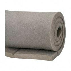 Made in USA - 54" Wide, Pyrell Polyurethane Foam Rubber Foam Sheet - Gray, -40 to 225°F, Plain Backing, Cut-to-Length - Apex Tool & Supply