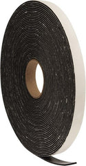 Made in USA - 75' x 3/4" x 1/8" Black PVC Foam Roll - Apex Tool & Supply