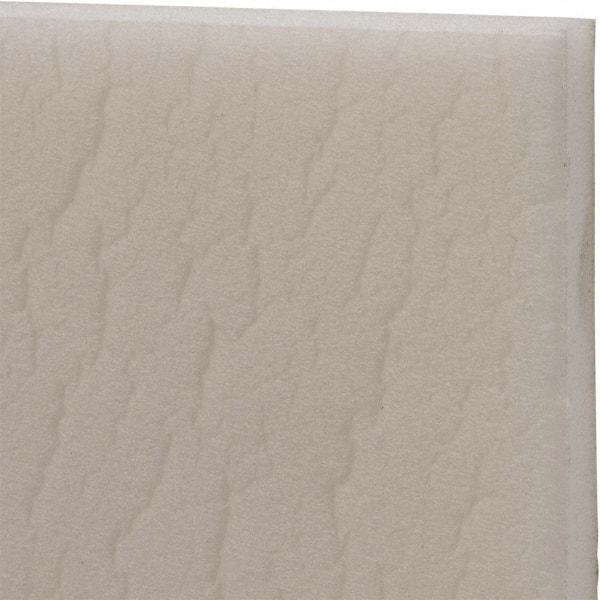 Made in USA - 54" Wide, Polyethylene Foam Rubber Foam Sheet - White, -110 to 180°F, Adhesive Backing, Cut-to-Length - Apex Tool & Supply