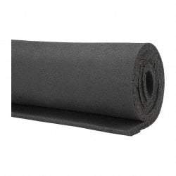 Made in USA - 36" Wide, Natural Foam Rubber Foam Sheet - 55 to 65 Durometer, Black, -40 to 160°F, Cut-to-Length - Apex Tool & Supply