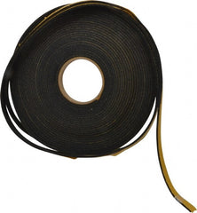 Made in USA - 50' x 3/8" x 5/32" Black Natural Foam Roll - Apex Tool & Supply
