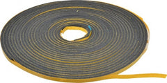 Made in USA - 50' x 3/8" x 1/4" Black Natural Foam Roll - Apex Tool & Supply
