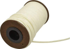 Made in USA - 1/8" x 85' Spool Length, PTFE/Synthetic Fiber Compression Packing - 1,500 Max psi, -80 to 450° F, White - Apex Tool & Supply