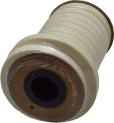 Made in USA - 3/8" x 12.1' Spool Length, PTFE/Synthetic Fiber Compression Packing - 1,500 Max psi, -80 to 450° F, White - Apex Tool & Supply