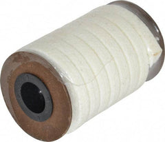 Made in USA - 7/16" x 8.3' Spool Length, PTFE/Synthetic Fiber Compression Packing - 1,500 Max psi, -80 to 450° F, White - Apex Tool & Supply