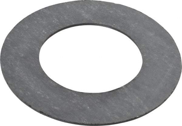 Made in USA - 1-1/2" Pipe, 1-29/32" ID x 3-3/8" OD Flange Gasket - Graphite, Silver Gray, 1/16" Thick - Apex Tool & Supply