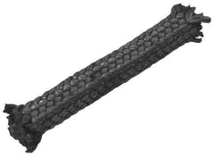 Made in USA - 1/4" x 57' Spool Length, Carbon Fiber Compression Packing - 3,500 Max psi, -450 to 1200° F, Dark Gray - Apex Tool & Supply