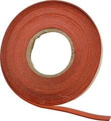 Made in USA - 30' x 1/2" x 3/32" Tan-Orange Silicone Foam Roll - Apex Tool & Supply