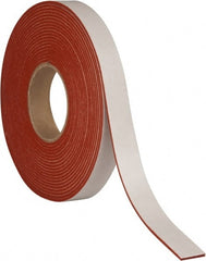 Made in USA - 30' x 3/4" x 3/32" Tan-Orange Silicone Foam Roll - Apex Tool & Supply