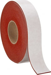 Made in USA - 30' x 2" x 3/32" Tan-Orange Silicone Foam Roll - Apex Tool & Supply