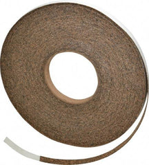 Made in USA - 1/2" Wide x 1/32" Thick, Adhesive Backed Gasketing Roll - 40 to 60 Durometer, 33 Lb per Cubic' Min Density - Apex Tool & Supply