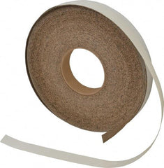 Made in USA - 1" Wide x 1/32" Thick, Adhesive Backed Gasketing Roll - 40 to 60 Durometer, 33 Lb per Cubic' Min Density - Apex Tool & Supply