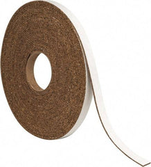 Made in USA - 3/4" Wide x 1/8" Thick, Adhesive Backed Gasketing Roll - 40 to 60 Durometer, 33 Lb per Cubic' Min Density - Apex Tool & Supply