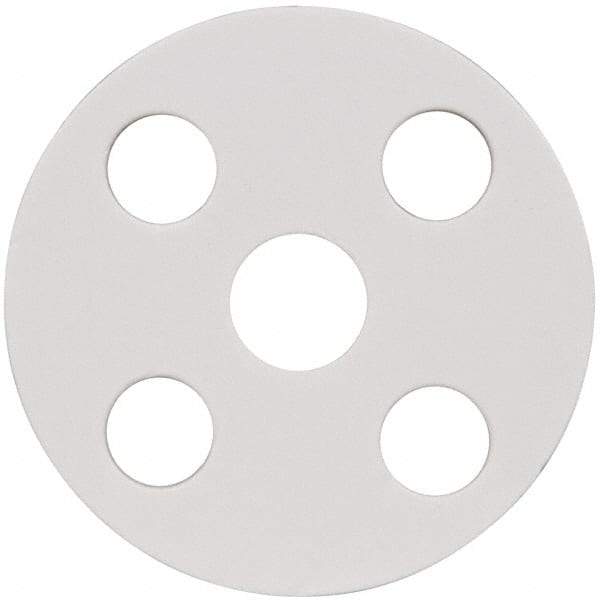 Made in USA - 1/2" Pipe, Flange Gasket - Gore-Tex GR, White, 1/16" Thick - Apex Tool & Supply