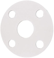 Made in USA - 1" Pipe, Flange Gasket - Gore-Tex GR, White, 1/16" Thick - Apex Tool & Supply