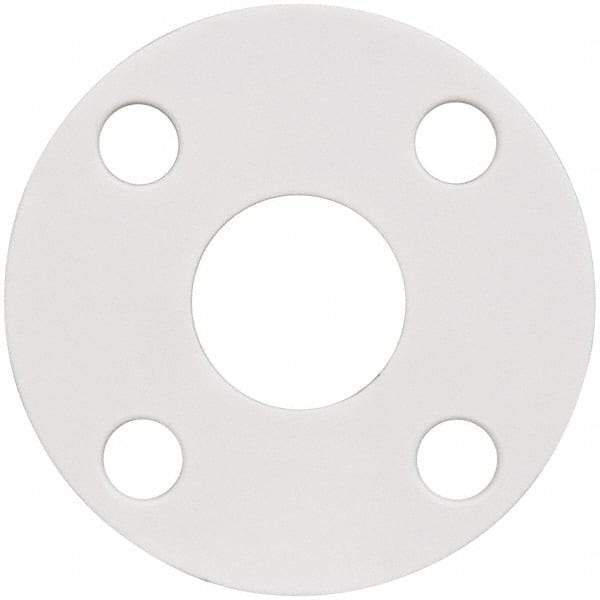 Made in USA - 1-1/4" Pipe, Flange Gasket - Gore-Tex GR, White, 1/16" Thick - Apex Tool & Supply