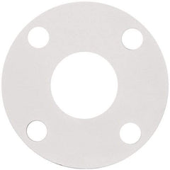 Made in USA - 2" Pipe, Flange Gasket - Gore-Tex GR, White, 1/16" Thick - Apex Tool & Supply
