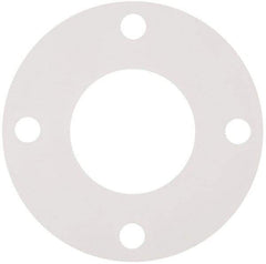 Made in USA - 3" Pipe, Flange Gasket - Gore-Tex GR, White, 1/16" Thick - Apex Tool & Supply