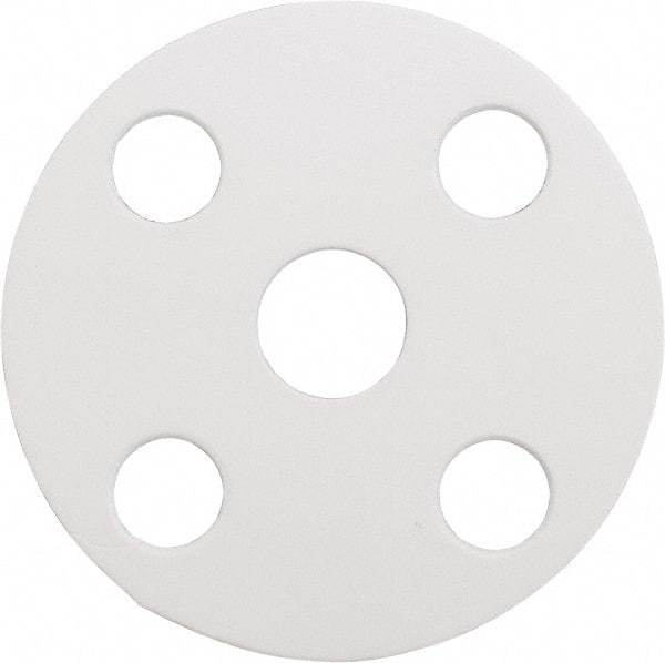 Made in USA - 1/2" Pipe, Flange Gasket - Gore-Tex GR, White, 1/16" Thick - Apex Tool & Supply