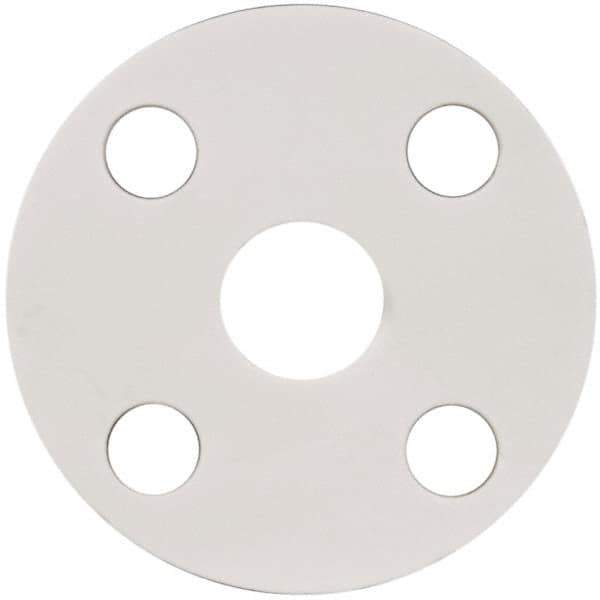 Made in USA - 1" Pipe, Flange Gasket - Gore-Tex GR, White, 1/16" Thick - Apex Tool & Supply