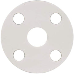Made in USA - 1" Pipe, Flange Gasket - Gore-Tex GR, White, 1/16" Thick - Apex Tool & Supply