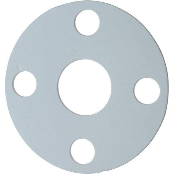 Made in USA - 1-1/4" Pipe, Flange Gasket - Gore-Tex GR, White, 1/16" Thick - Apex Tool & Supply