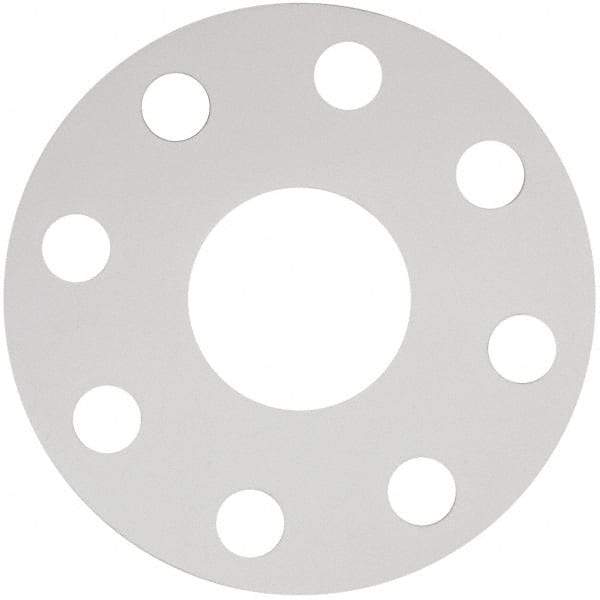 Made in USA - 2" Pipe, Flange Gasket - Gore-Tex GR, White, 1/16" Thick - Apex Tool & Supply