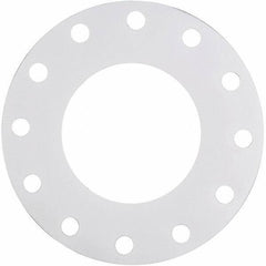Made in USA - 6" Pipe, Flange Gasket - Gore-Tex GR, White, 1/16" Thick - Apex Tool & Supply