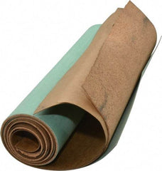 Made in USA - 12" Long x 36" Wide Cork Fiber Sheet Gasketing - Tan & Green - Apex Tool & Supply
