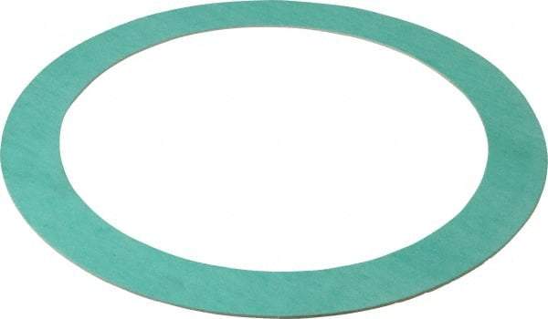 Made in USA - 8" Pipe, 8-5/8" ID x 11" OD Flange Gasket - Fiberglass/Aramid Fiber, Green/White, 1/16" Thick - Apex Tool & Supply