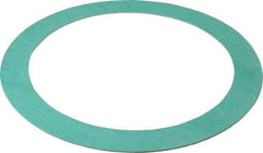 Made in USA - 8" Pipe, 8-5/8" ID x 11" OD Flange Gasket - Fiberglass/Aramid Fiber, Green/White, 1/16" Thick - Apex Tool & Supply