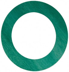 Made in USA - 4" Pipe, 4-1/2" ID x 6-7/8" OD Flange Gasket - Fiberglass/Aramid Fiber, Green/White, 1/8" Thick - Apex Tool & Supply