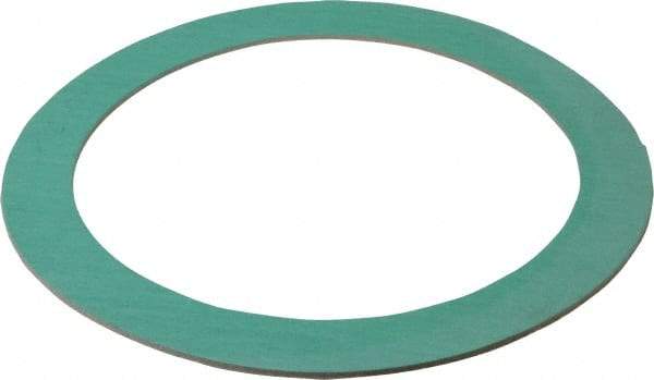Made in USA - 8" Pipe, 8-5/8" ID x 11" OD Flange Gasket - Fiberglass/Aramid Fiber, Green/White, 1/8" Thick - Apex Tool & Supply