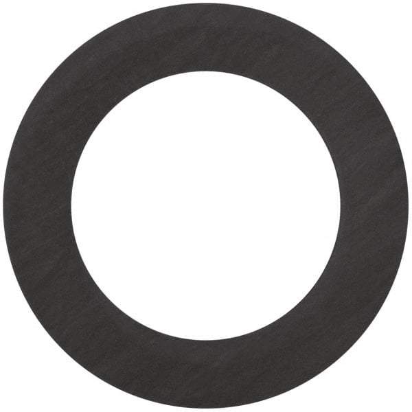 Made in USA - 4" Pipe, 4-1/2" ID x 6-7/8" OD Flange Gasket - Carbon Fiber, Black, 1/16" Thick - Apex Tool & Supply