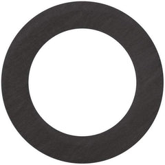Made in USA - 4" Pipe, 4-1/2" ID x 6-7/8" OD Flange Gasket - Carbon Fiber, Black, 1/16" Thick - Apex Tool & Supply