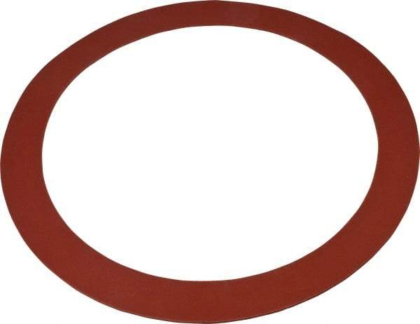 Made in USA - 10" Pipe, 10-3/4" ID x 13-3/8" OD Flange Gasket - Red Rubber, Red, 1/8" Thick - Apex Tool & Supply