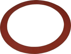 Made in USA - 10" Pipe, 10-3/4" ID x 13-3/8" OD Flange Gasket - Red Rubber, Red, 1/8" Thick - Apex Tool & Supply