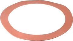 Made in USA - 12" Pipe, 12-3/4" ID x 16-1/8" OD Flange Gasket - Red Rubber, Red, 1/8" Thick - Apex Tool & Supply