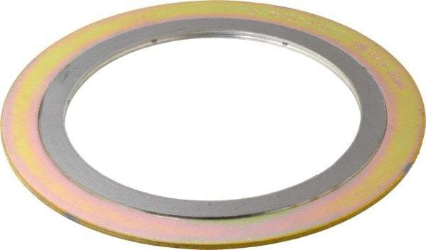 Value Collection - 4" Pipe, 5" ID x 7-1/8" OD Flange Gasket - Carbon Steel/Stainless Steel, 5-7/8" Flange Diam - Apex Tool & Supply