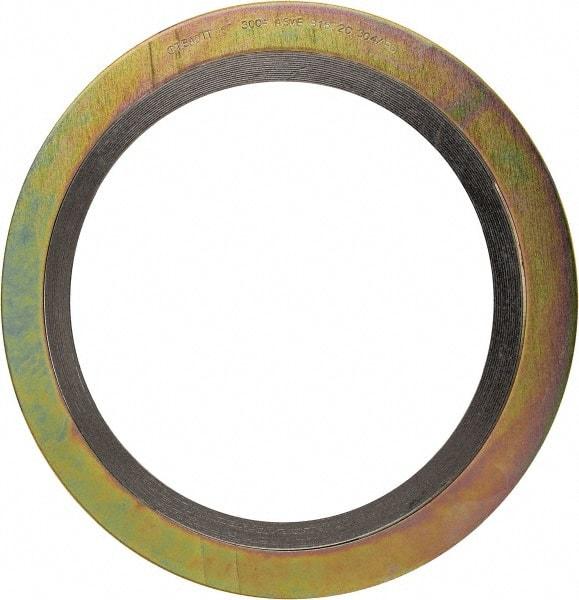 Value Collection - 6" Pipe, 7-3/16" ID x 9-7/8" OD Flange Gasket - Carbon Steel/Stainless Steel, 8-1/4" Flange Diam - Apex Tool & Supply