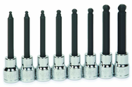 8 Piece - 3/8" Drive - Ball Hex Long Bit Socket Set - Apex Tool & Supply