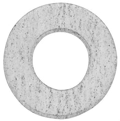 Made in USA - 5" Pipe, 5-1/32" ID x 7-3/4" OD Flange Gasket - PTFE, White, 3/32" Thick - Apex Tool & Supply
